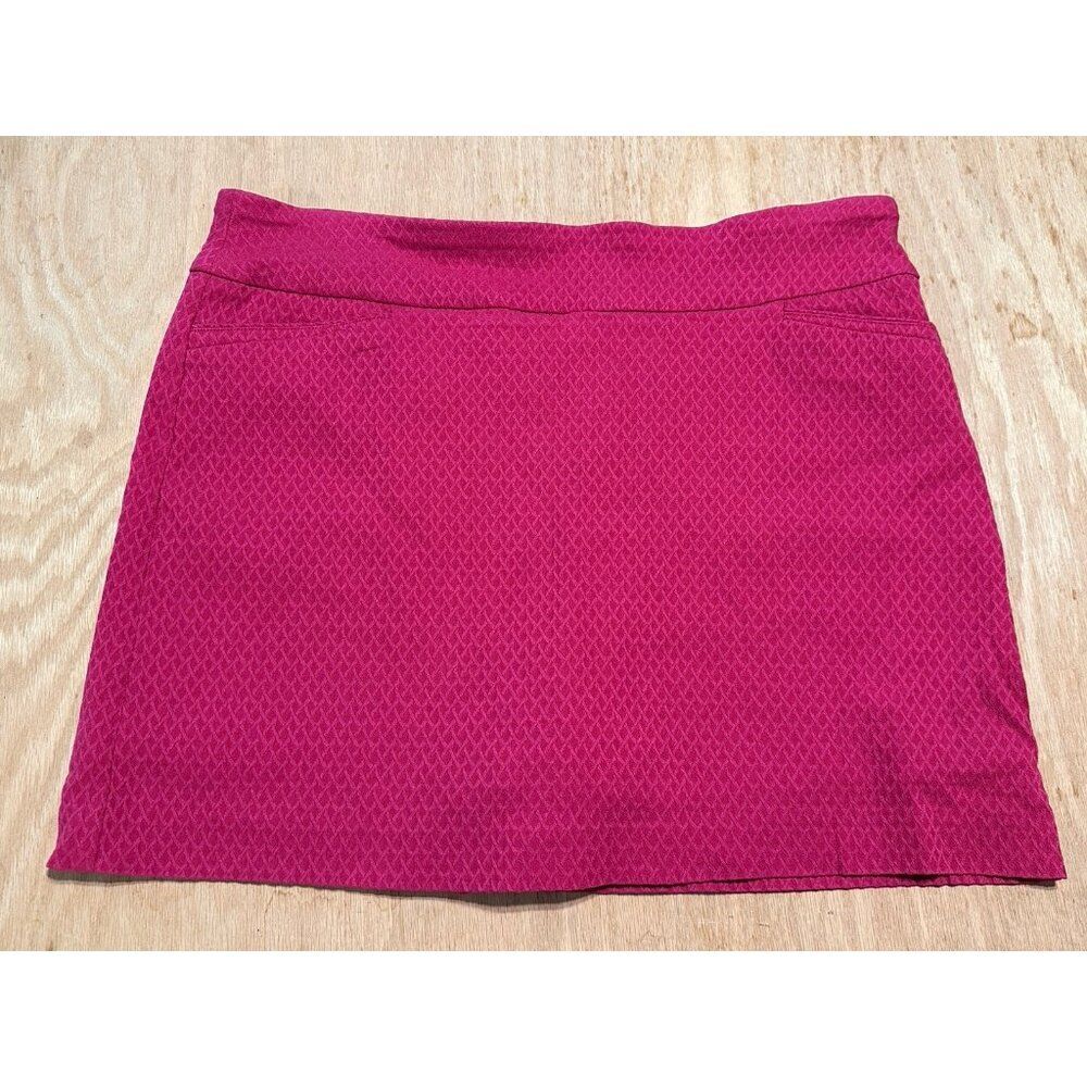 attyre Ladies sz 14 Tennis Golf Pickleball skort stretch Pull On Geometric